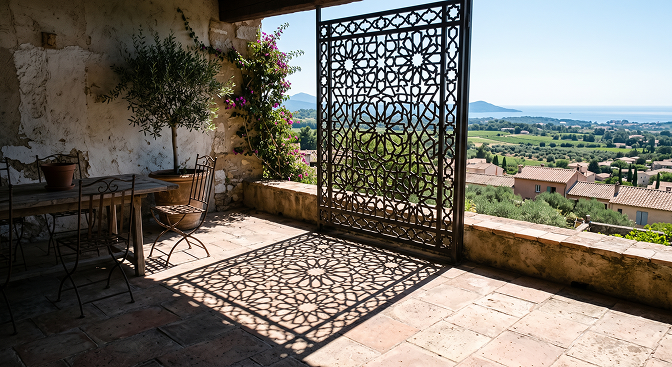 protéger terrasse chaleur claustra